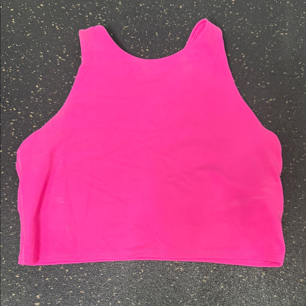 Athleta Bright Pink Cropped Performance Tank